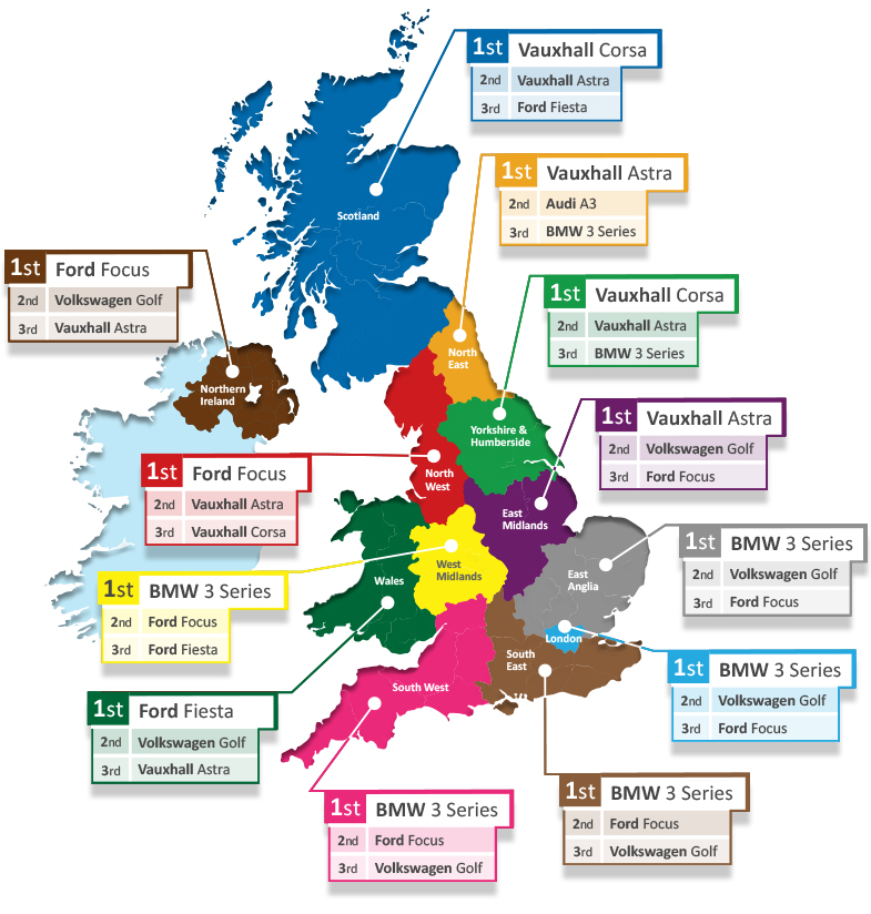 Could manufacturer popularity really be based on region