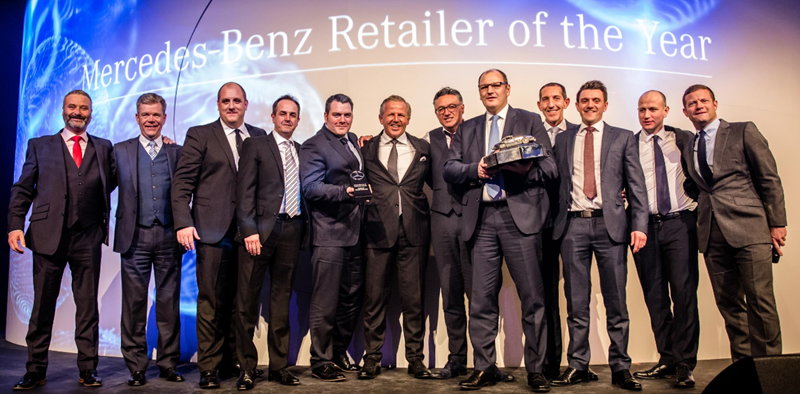 Inchcape South Midlands wins Mercedes-Benz' Retailer of the Year Award 2017