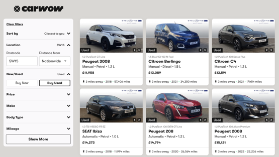 Carwow launches subscription model for dealers to advertise used cars