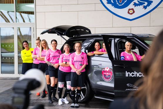 Inchcape women join England Lionesses for charity football tournament