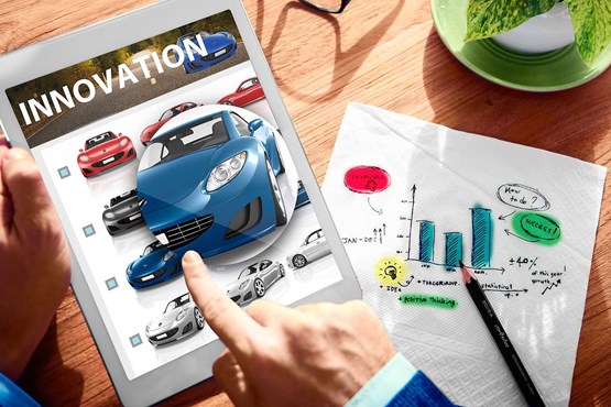 car dealer tablet