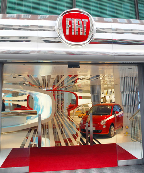 Fiat's flagship store in London's West End