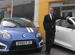 John Cairns dealer principal of Harratts Renault Wakefield